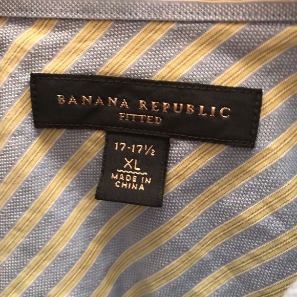 Banana Republic Shirts Mens Banana Republic Dress Shirt Wfrench Cuffs Poshmark